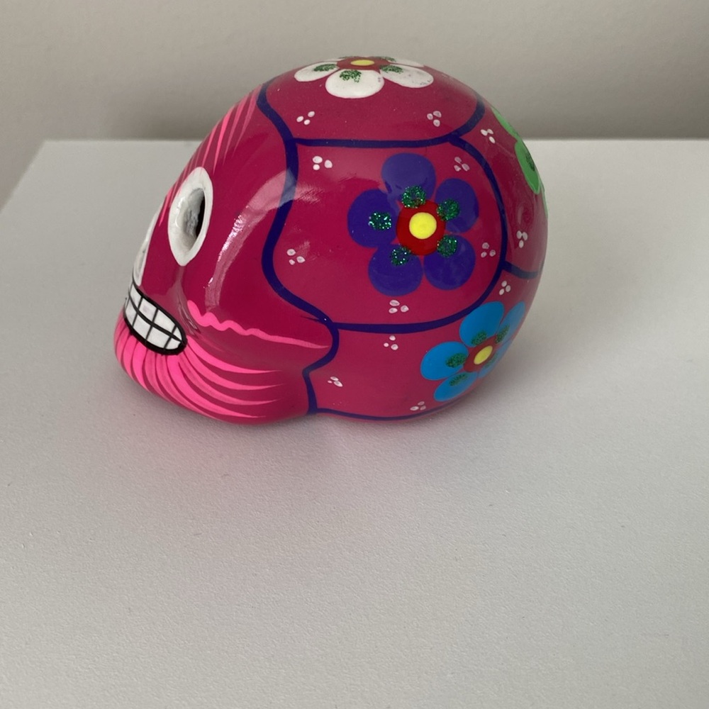 Disney World Epcot Mexico Pavilion Dia De los Muertos ceramic sugar skull - Picture 4 of 5